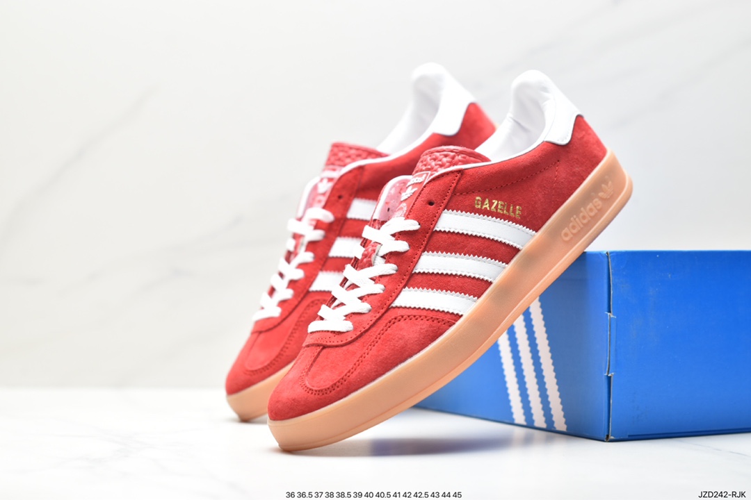 Adidas Originals Gazelle Indoor Trefoil Retro Anti-slip Wear-resistant Low-top Shoes H06259