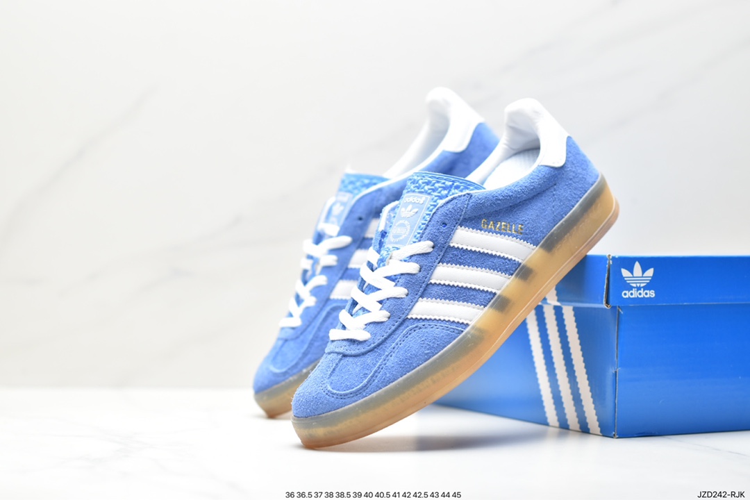 Adidas Originals Gazelle Indoor Trefoil Retro Anti-slip Wear-resistant Low-top Shoes H06259