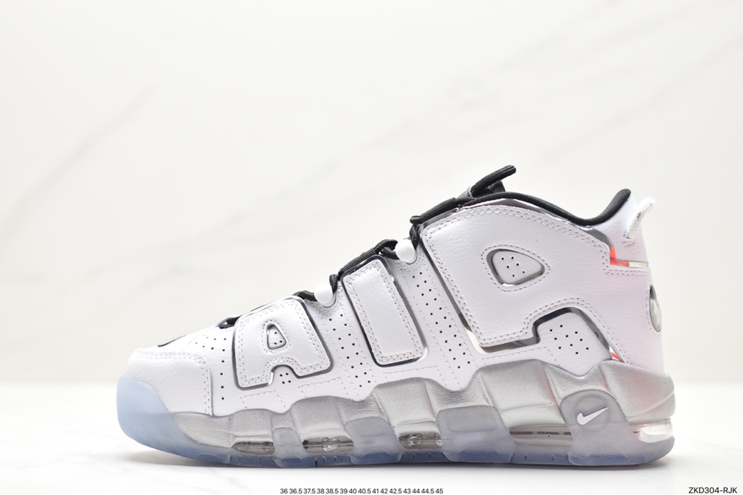 NK Air More Uptempo 白黑银 纯原市售最强皮蓬 DV7408-100