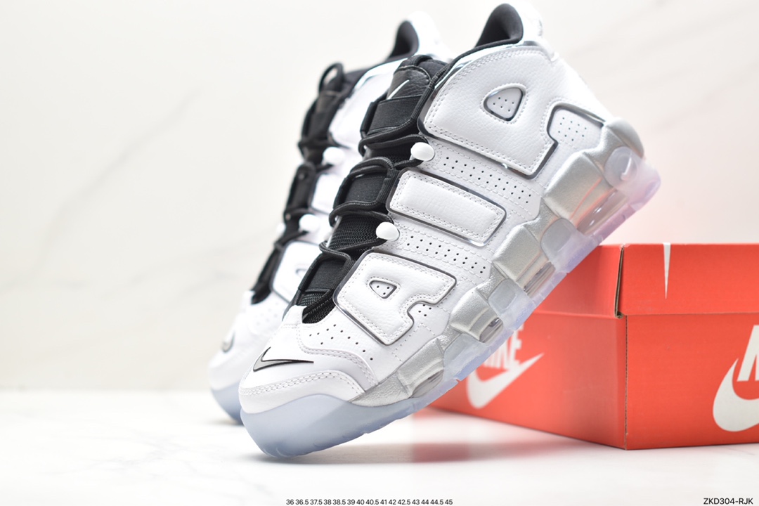 NK Air More Uptempo 白黑银 纯原市售最强皮蓬 DV7408-100