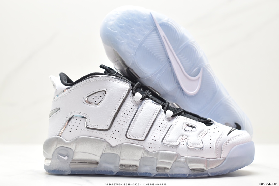 NK Air More Uptempo 白黑银 纯原市售最强皮蓬 DV7408-100