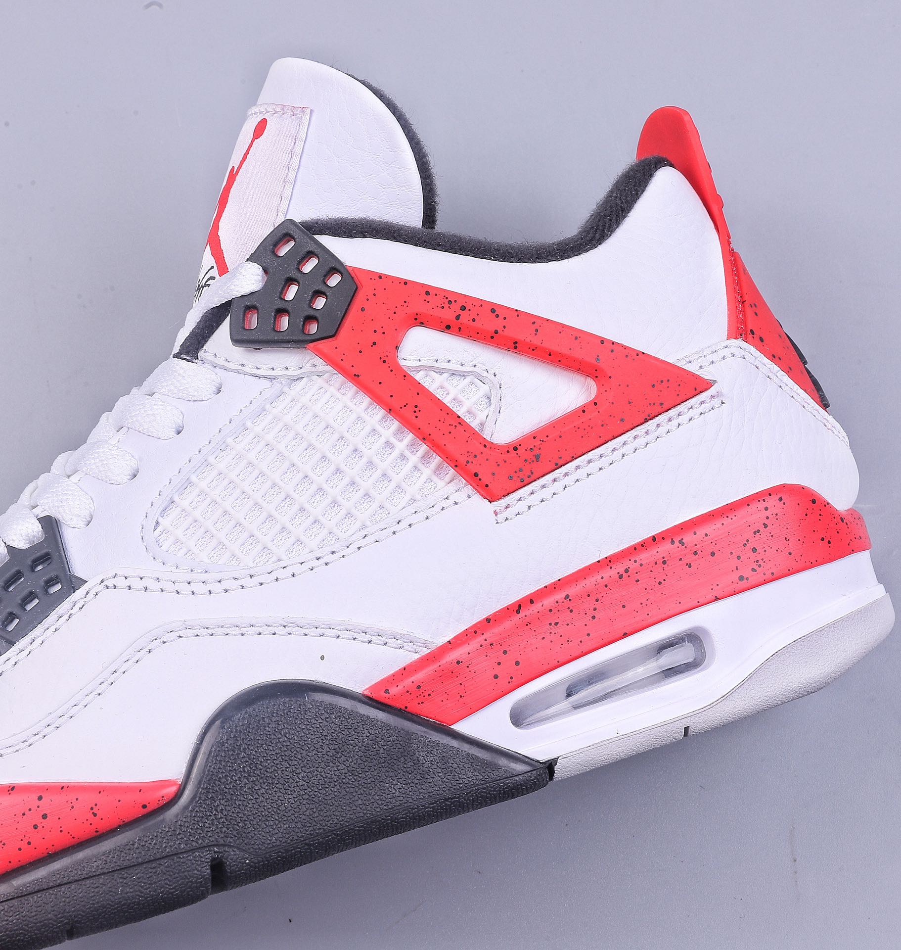 Original Air Jordan 4 Retro ”Neutral Grey” Red Cement DH6927-161