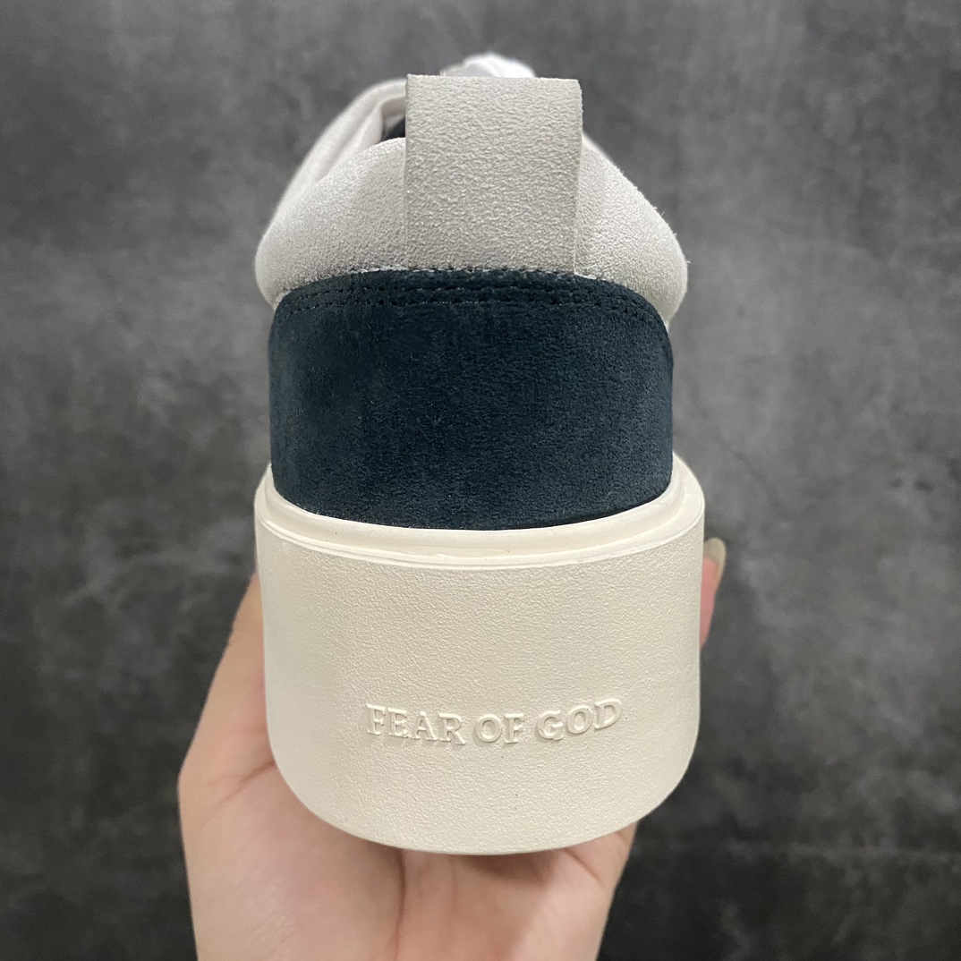 图片[4]-【莞产顶级】敬畏上帝/Fear of God FOG 101 Low Top Sneaker低帮板鞋 夜蓝浅灰米白色n欧美范儿必备 洛杉矶街头奢牌n平底低帮增高系带百搭休闲运动板鞋附赠精致鞋带与配防尘袋配件采用翻毛皮与牛剖革鞋面材质 外置耐磨橡胶大底 货号：SR18-7000-SUE-010 Size：39-45-莆田鞋批发中心