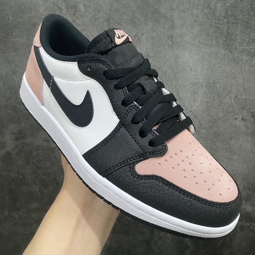 [Y3 Pure Original] Air Jordan AJ1 Low OG Black and Pink Cracked Low-top CZ0790-061