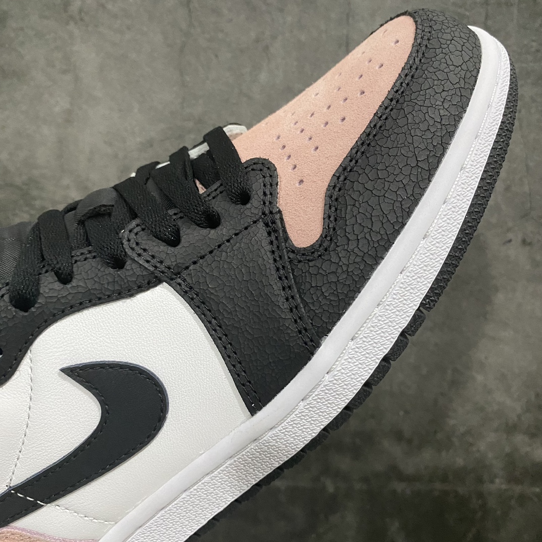 [Y3 Pure Original] Air Jordan AJ1 Low OG Black and Pink Cracked Low-top CZ0790-061