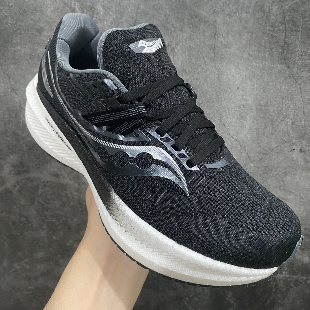 图片[3]-【纯原版】Saucony Triumph 20 索康尼胜利20代旗舰级缓震型跑鞋n市场最高版本 区别市场通货真爆版本n大底为PWRRUN+高弹缓震泡棉材质,兼具软和弹的性能，舒适踩S感，并非市场便宜版本的超软真爆底，鞋型立体直挺有型不软踏，中底带钢印，超高清洁度，硬质大鞋盒，非市场节约成本的小薄鞋盒，一分钱一分货！n此款性能相比前几代再升级：鞋面采用全新升级的工学网设计 贴合脚部更透气 中底部分使用最新的PWRRUN+材质 搭配PWRRUN+鞋垫使中底的大幅加厚 10mm坡差进一步提供缓震、回弹性能 内底则采用了FORMFIT动态适应系统 动态契合脚型 提升包裹性和舒适性 提供更卓越的动态回馈体验 XT-900橡胶大底 可提供良好的抓地力和较强抗磨性能 SIZE：36 36.5 37.5 38 38.5 39 40 40.5 41 42 42.5 43 44 44.5 45-莆田鞋批发中心