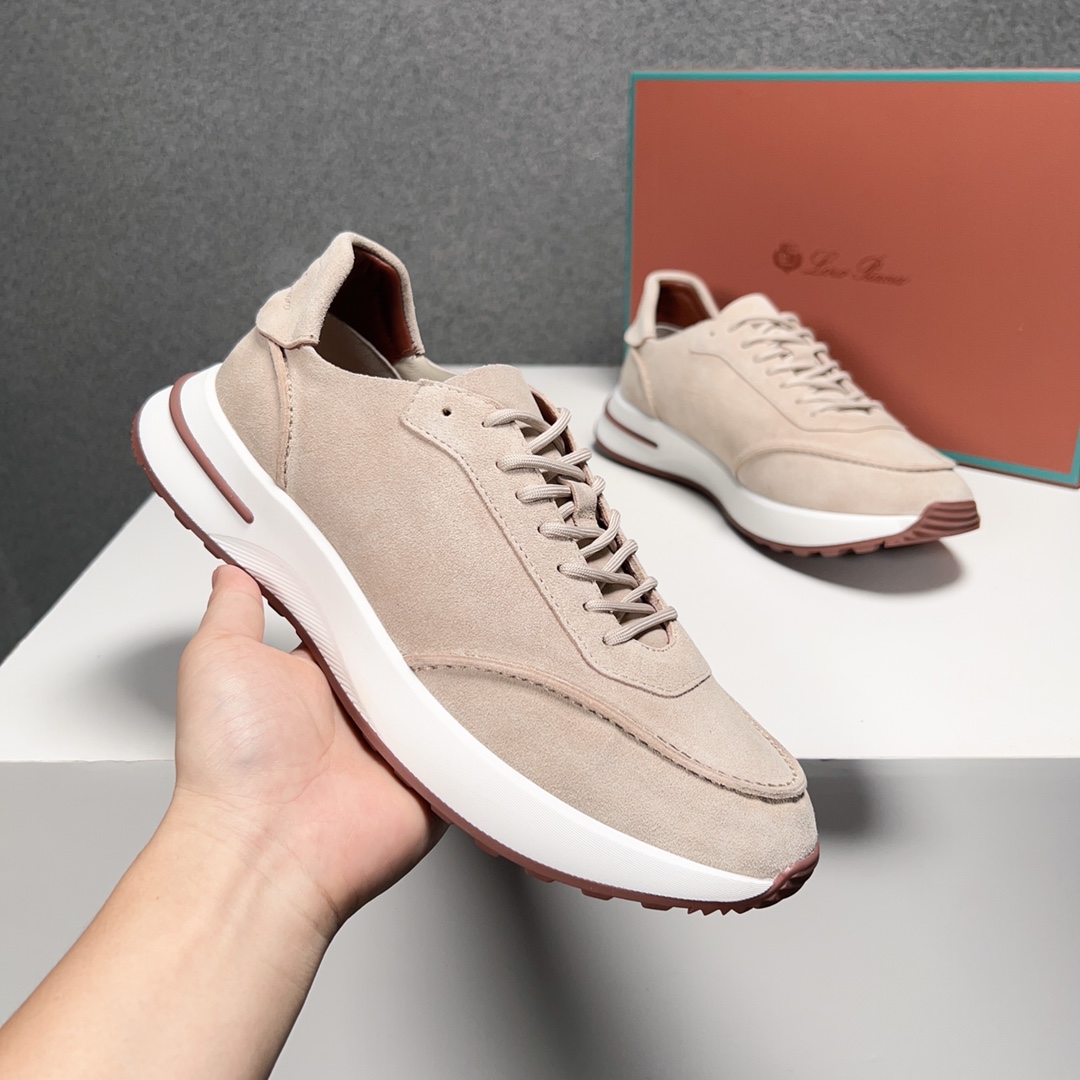 Loro Piana Otoño Caminar Deportes Hombres Zapatos LP Jogging (Dongguan producción OEM suela original