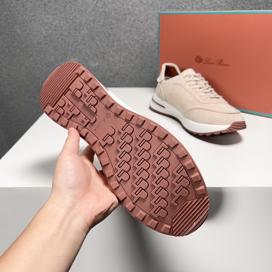 Loro Piana Otoño Caminar Deportes Hombres Zapatos LP Jogging (Dongguan producción OEM suela original