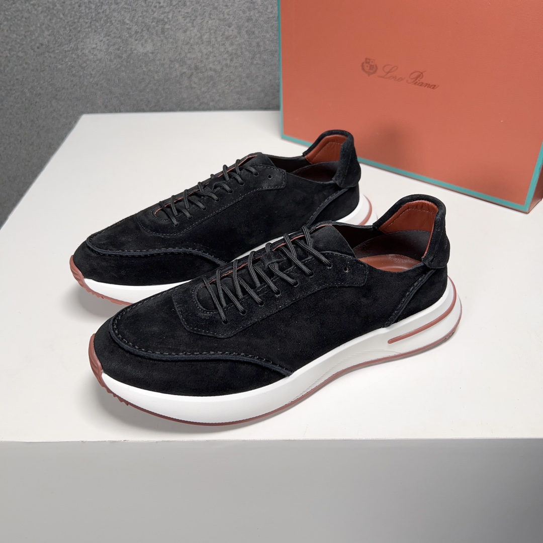 Loro Piana Otoño Caminar Deportes Hombres Zapatos LP Jogging (Dongguan producción OEM suela original