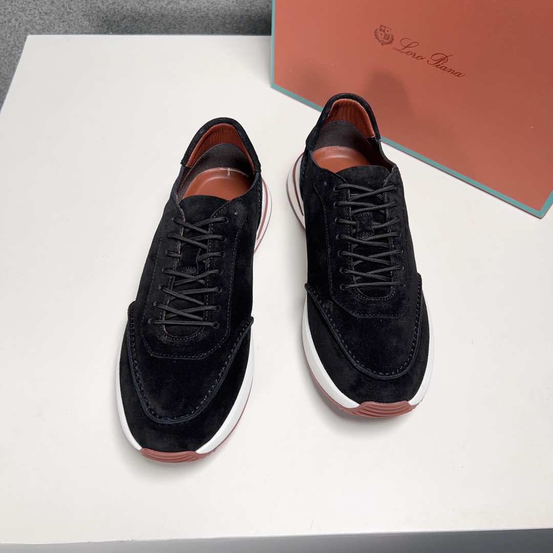 Loro Piana Otoño Caminar Deportes Hombres Zapatos LP Jogging (Dongguan producción OEM suela original