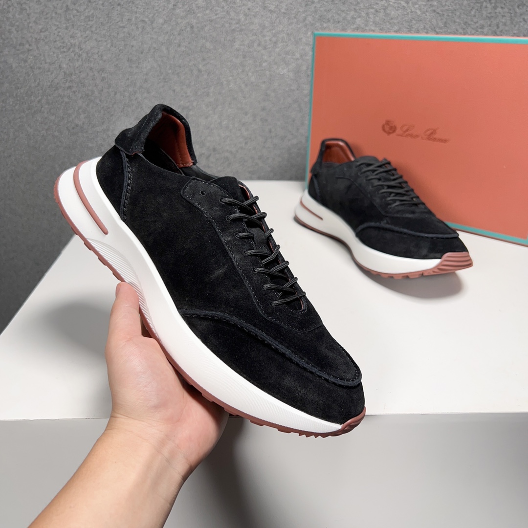 Loro Piana Otoño Caminar Deportes Hombres Zapatos LP Jogging (Dongguan producción OEM suela original