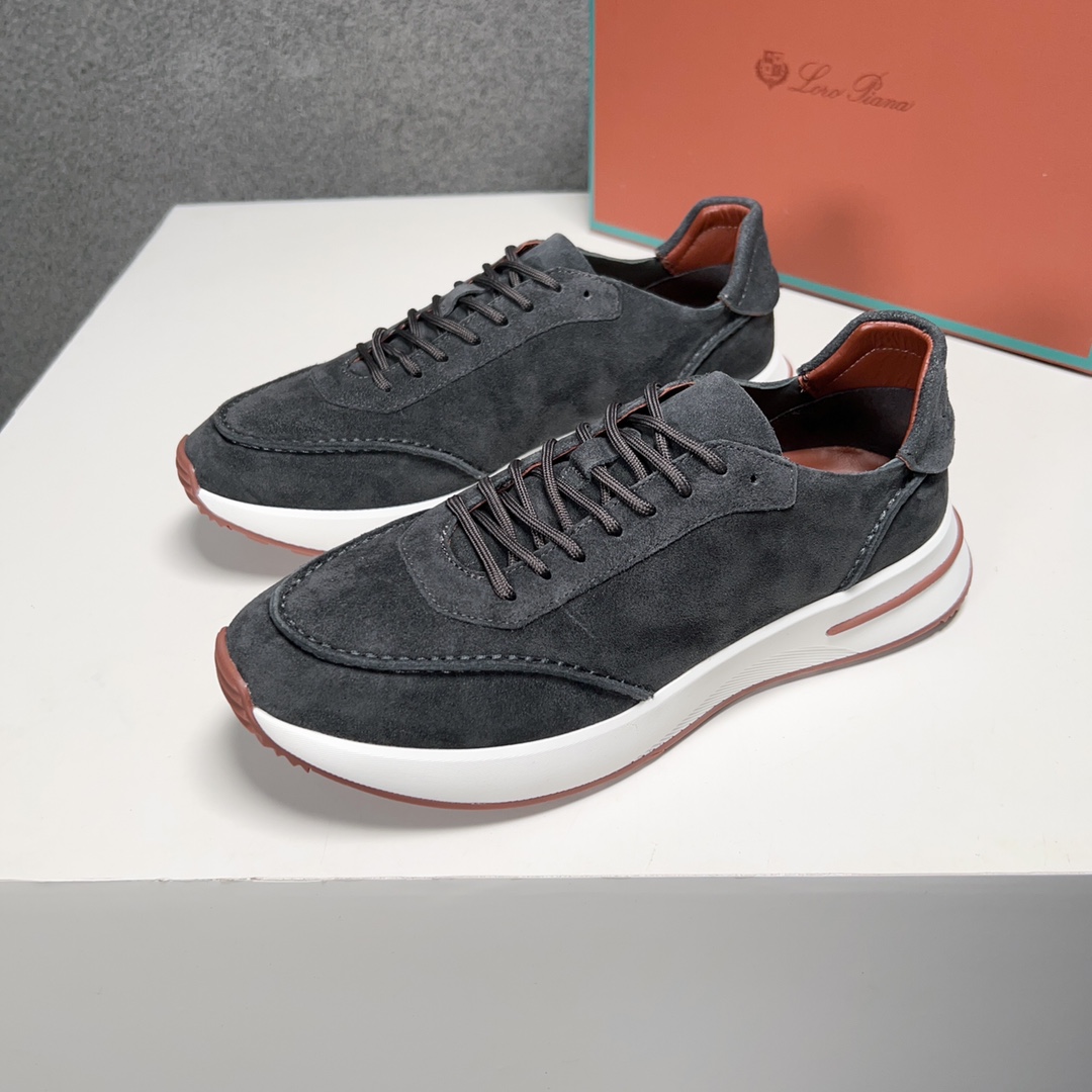 Loro Piana Otoño Caminar Deportes Hombres Zapatos LP Jogging (Dongguan producción OEM suela original