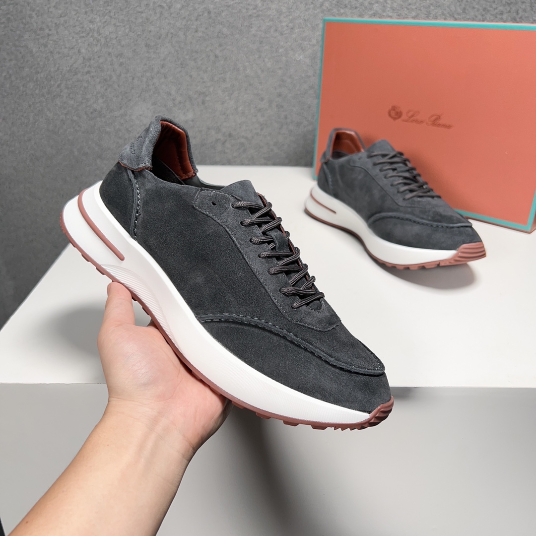 Loro Piana Otoño Caminar Deportes Hombres Zapatos LP Jogging (Dongguan producción OEM suela original