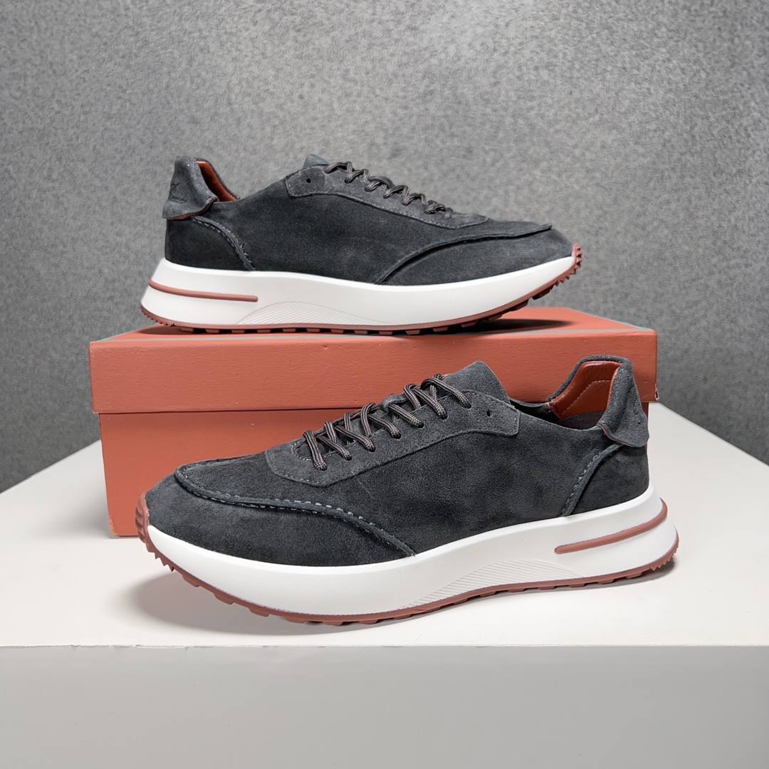 Loro Piana Otoño Caminar Deportes Hombres Zapatos LP Jogging (Dongguan producción OEM suela original