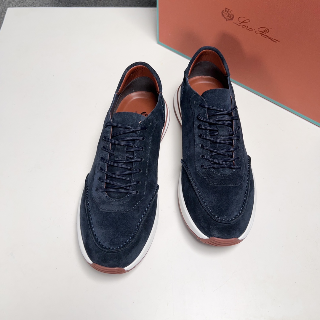Loro Piana Otoño Caminar Deportes Hombres Zapatos LP Jogging (Dongguan producción OEM suela original