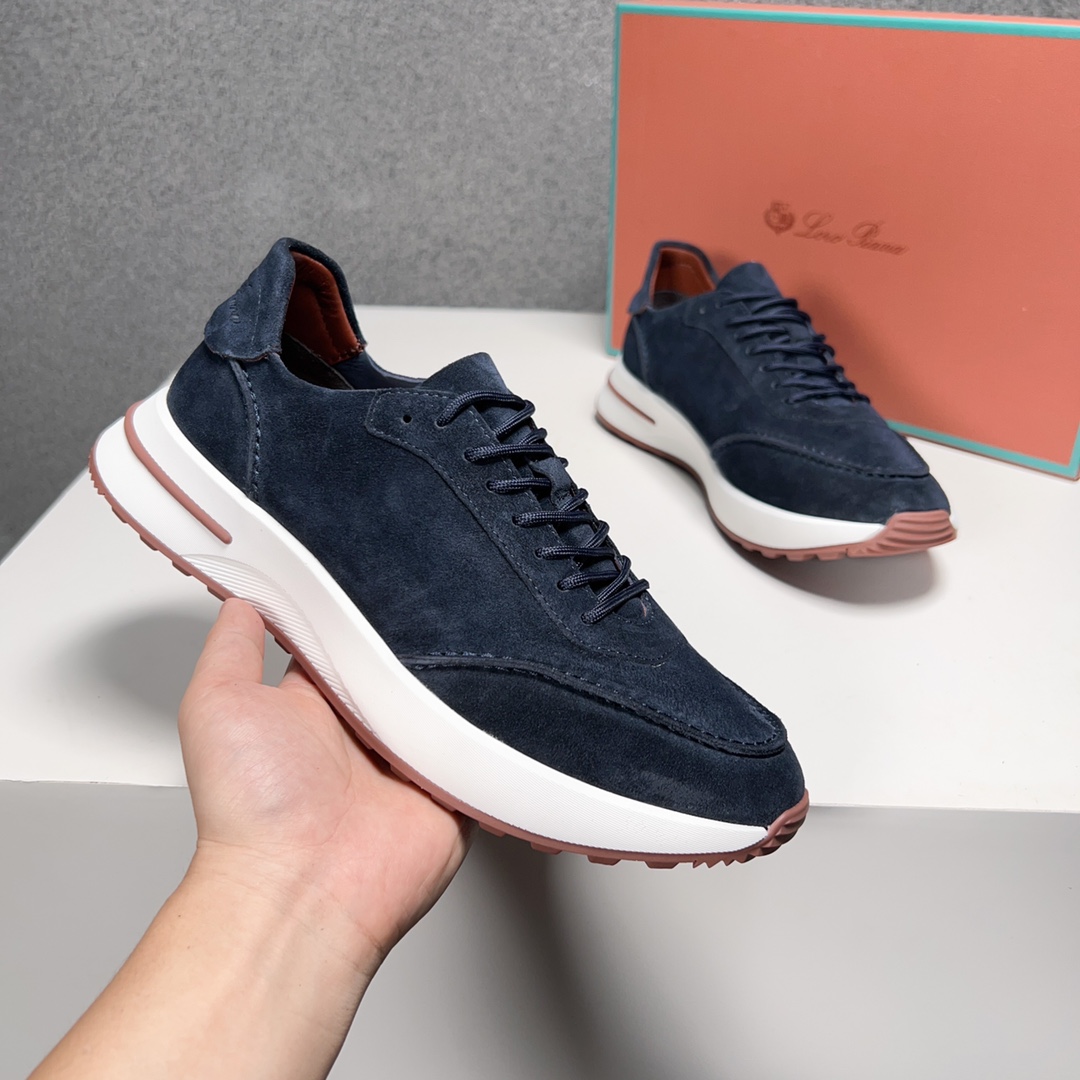 Loro Piana Otoño Caminar Deportes Hombres Zapatos LP Jogging (Dongguan producción OEM suela original