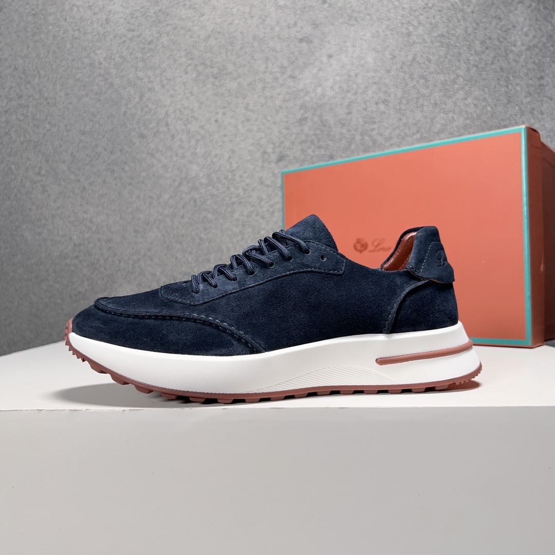 Loro Piana Otoño Caminar Deportes Hombres Zapatos LP Jogging (Dongguan producción OEM suela original