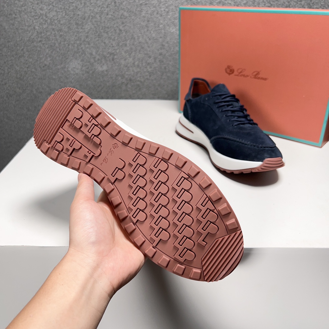 Loro Piana Otoño Caminar Deportes Hombres Zapatos LP Jogging (Dongguan producción OEM suela original