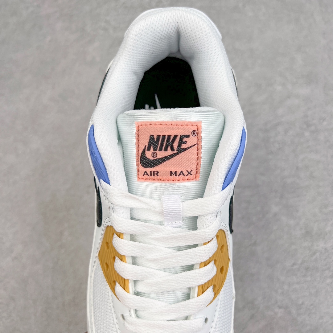 图片[5]-＃MX版 NK Air MAX 90 气垫复古减震跑步鞋 CZ3950-100 经典重温 独家陆续补货 外单专供大厂出品 品质稳定 一百余色 终端操作 Air Max 90于1990年推出 来自Air Max系列 在Air Max 1的基础上改进而得 增加了气垫面积 外型上也更为流线 最特別的就是加入了菱纹塑胶嵌板 为Air Max 90增添了许多潮流气息 皮革鞋面 造就出色耐穿性和支撑力 Max Air缓震配置搭配泡棉中底 令Air Max 90轻盈而舒适 华夫格橡胶外底 铸就Air Max 90非凡的抓地力 而Air Max 90不仅是一双跑鞋 它成功跨越了时间的演进 成为了球鞋文化与潮流圈中最熟为人知的鞋款之一 尺码：36 36.5 37.5 38 38.5 39 40 40.5 41 42 42.5 43 44 44.5 45-选品中心