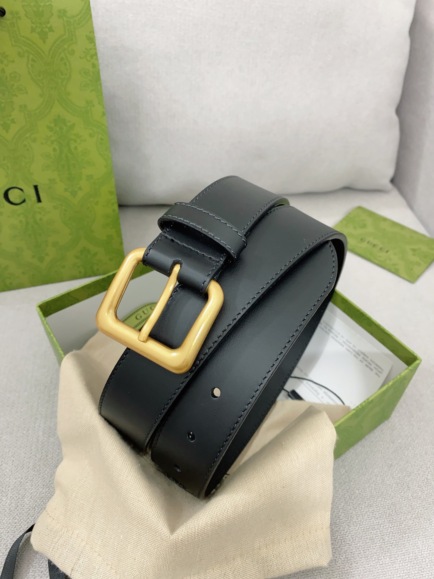 Gucci Riemen Kalfsleer Koeienhuid Vintage