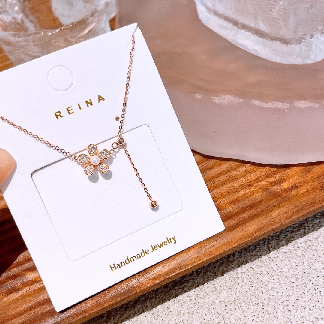 フレンチ高品質シルバーネックレスシルバー パーティー