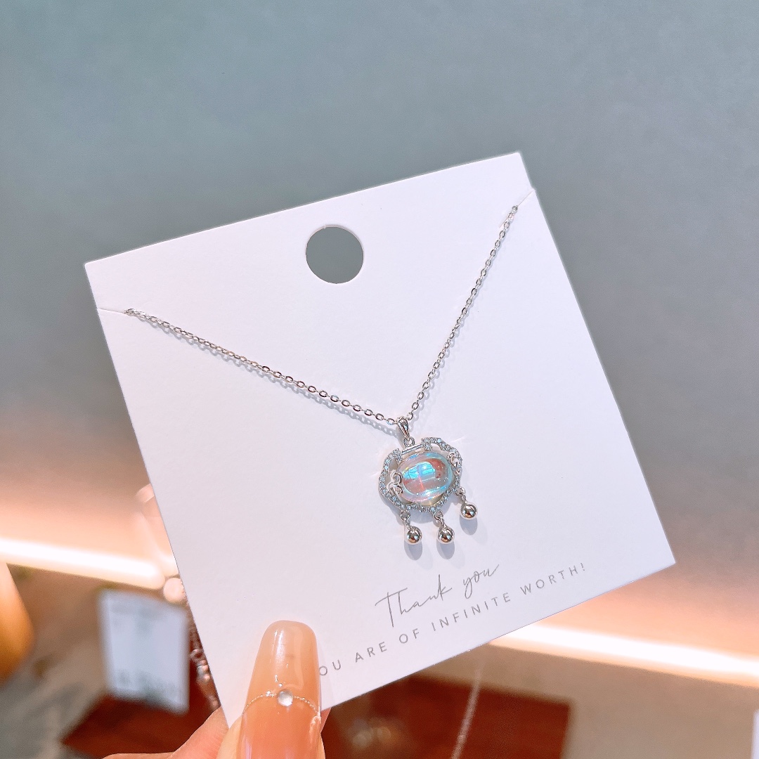 ミニマリストニッケル無添加銀ネックレスゴールド 先生の日