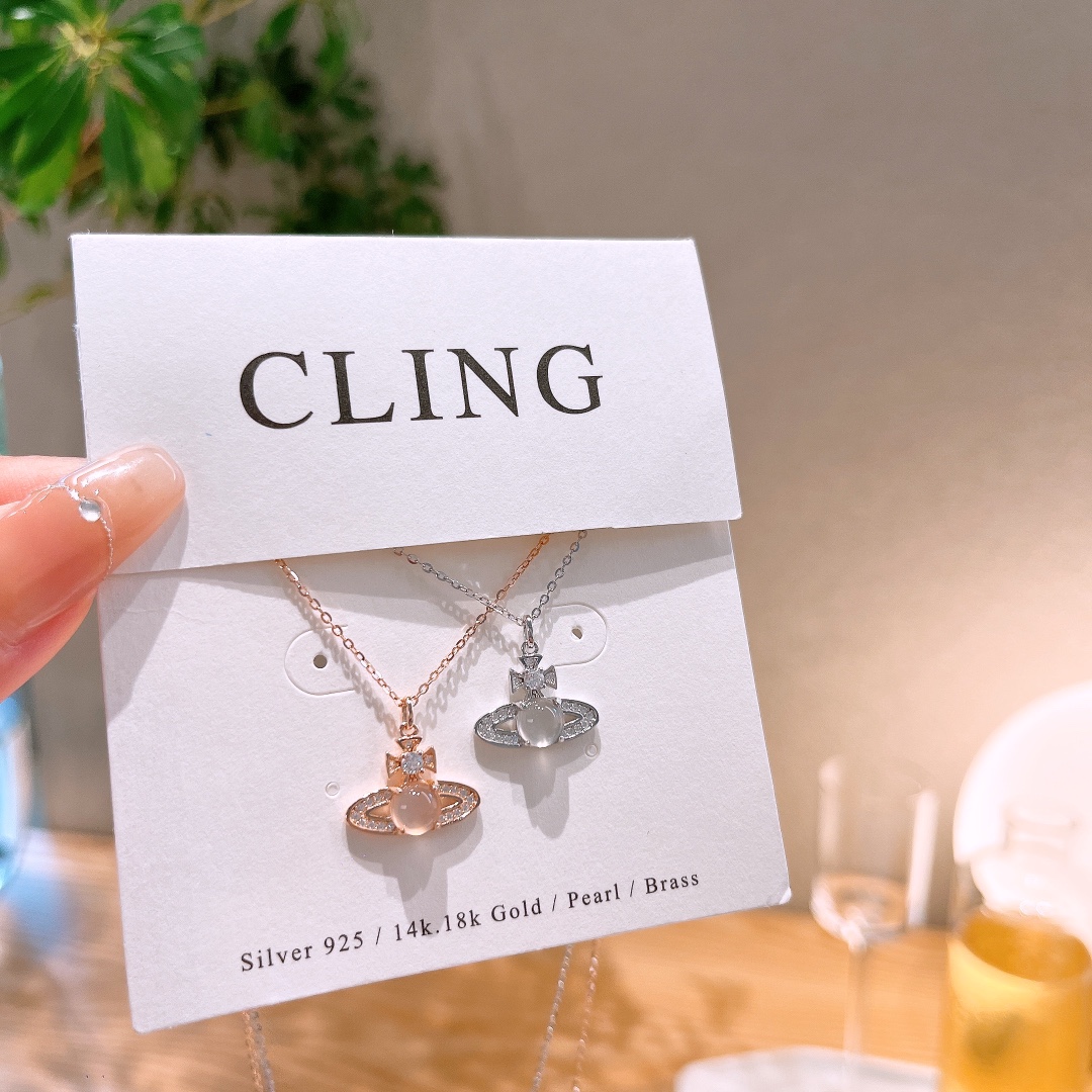 韓国風高品質シルバーネックレスゴールド ウェディングギフト