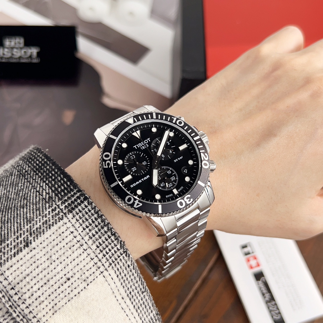 “Authentic Batch 1508 Steel Belt Series Watch with Sapphire Glass – Business Style” - 图片 8