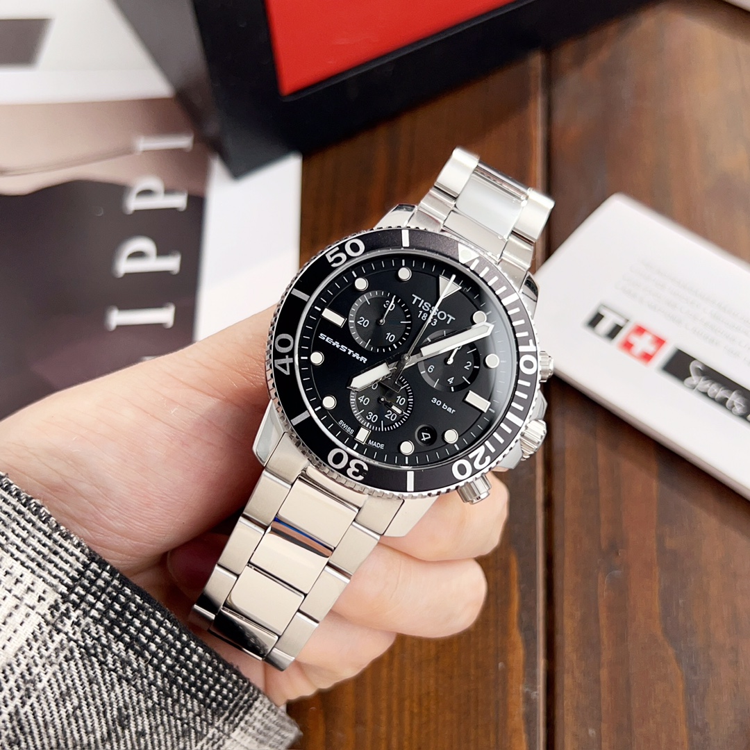 “Authentic Batch 1508 Steel Belt Series Watch with Sapphire Glass – Business Style” - 图片 3
