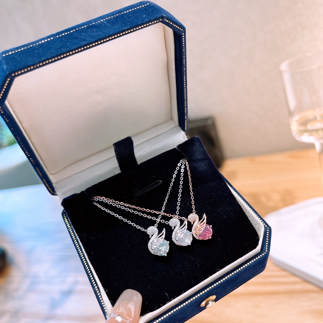 Hypoallergenes Silber Moissanit Kette Wald Reise Gold