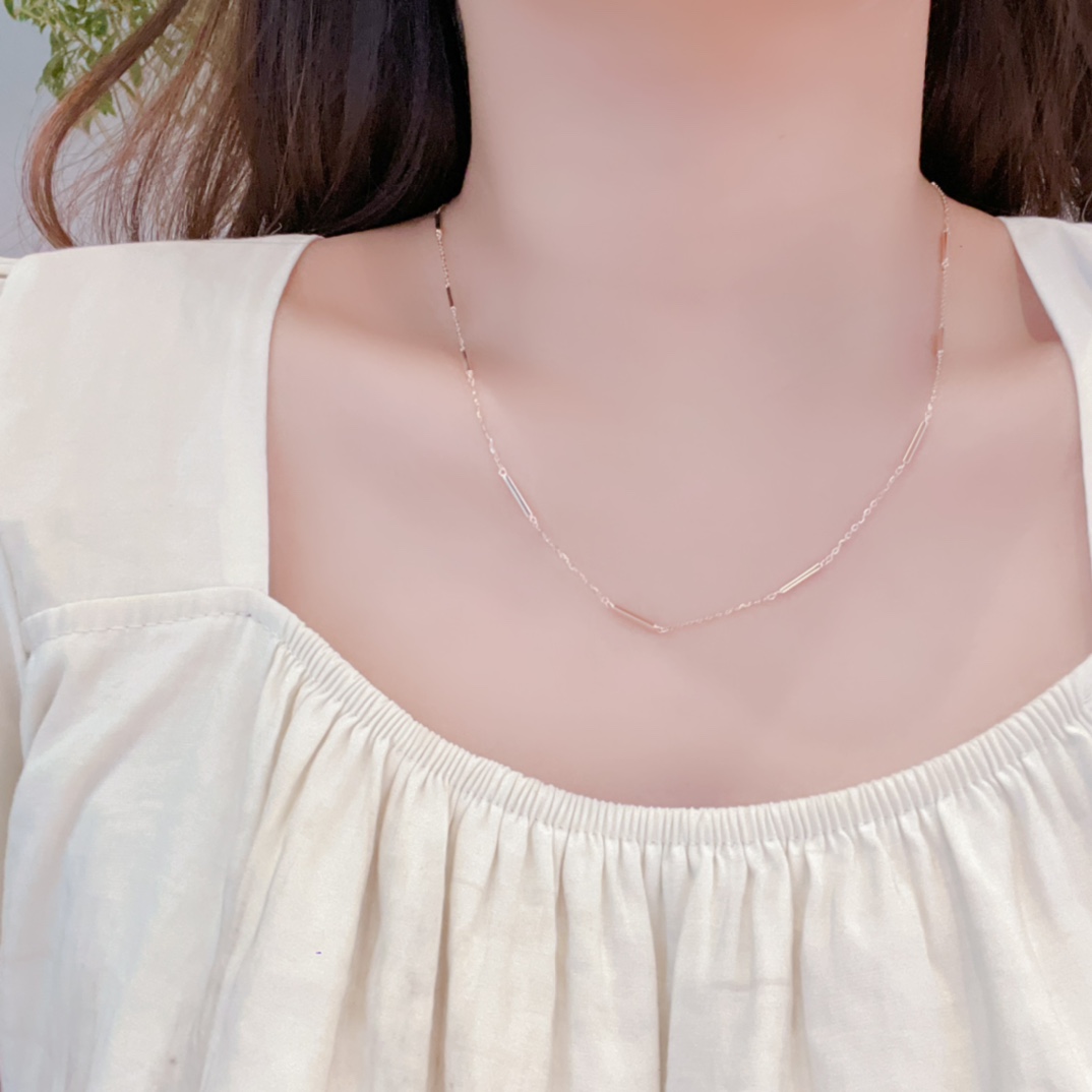 Hypoallergenes Silber Kette Minimalistisch Muttertag Silber