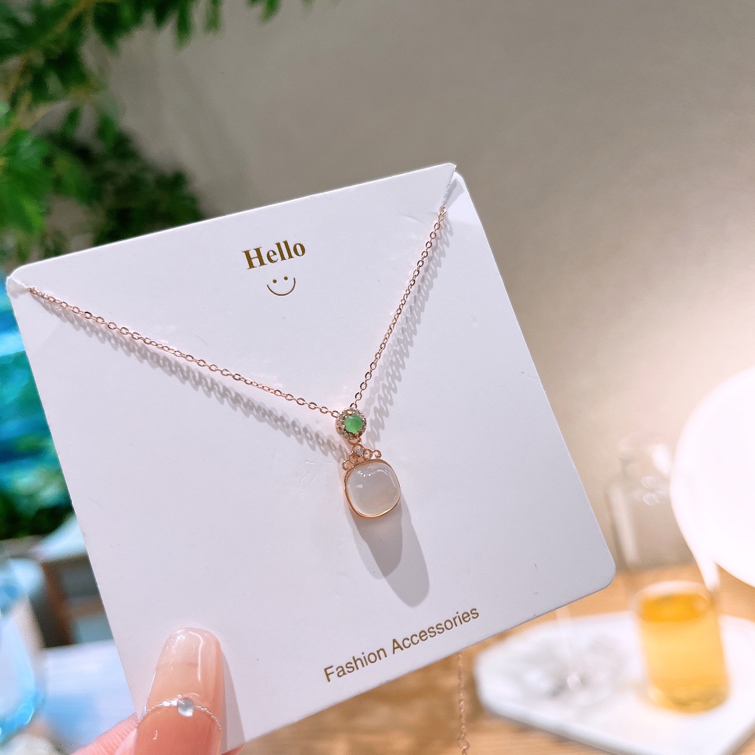 S925 Sterlingsilber Kette Elegant Valentinstag Gold