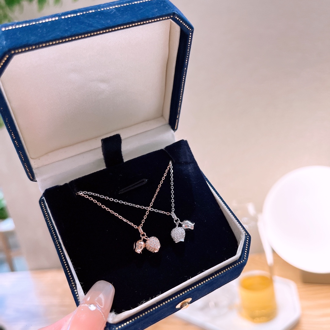 Massivsilber Kette Instagram-Stil Hochzeit Gold