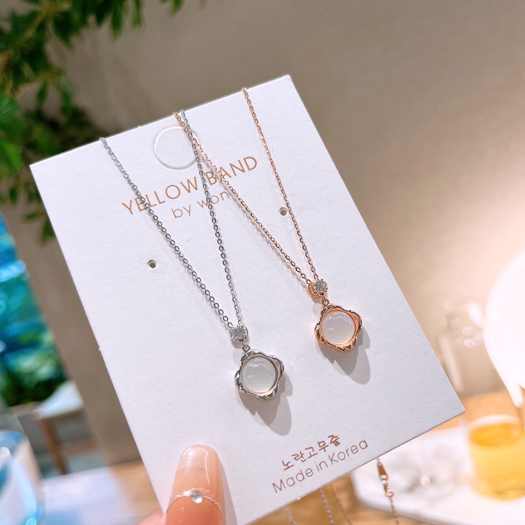 S925 Sterlingsilber Kette Niedlich Valentinstag Gold