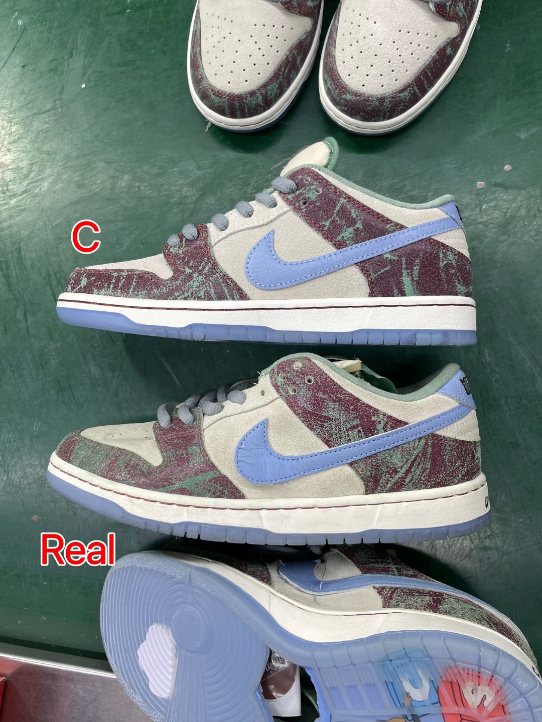 【纯原C版】Crenshaw Skate Club x Nike SB Dunk Low Pro\”Multi-Color\” CSC联名扣篮系列低帮休闲运动滑板板鞋“浅灰天蓝酒红绿”FN4193-100nn男女鞋真标半码制升级全新窄楦纸版楦型采用台产固色翻毛皮(印刷涂料效果!!)革鞋面材质 鞋垫嵌EVA缓震物料及Air Zoom气垫 外置RB耐磨橡胶大底n 尺码：36 36.5 37.5 38 38.5 39 40 40.5 41 42 42.5 43 44 44.5 45 46 47.5-莆田鞋批发中心