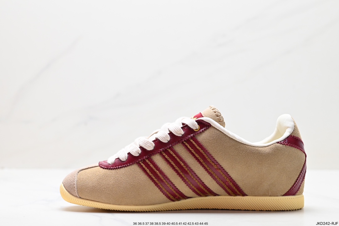 Wales Bonner x Adidas WB Japan Low ”Cardboard” WB Japan series classic retro low-top casual sports jogging shoes ”Sand Tan” GY5750