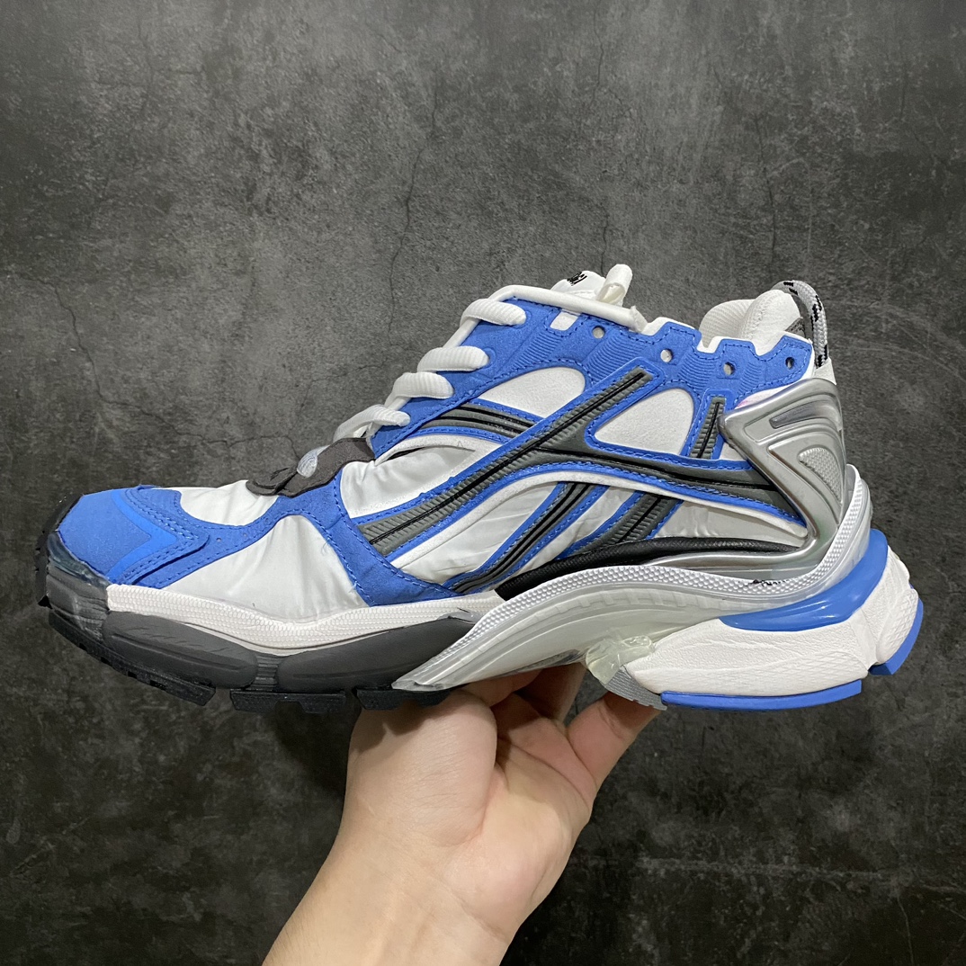 图片[2]-【纯原VG版本】Balenciaga Runner 巴黎世家7代 破坏风 手工做旧款复古老爹鞋n全新外贸版本  核心配合工厂优势供应该款是通过溢胶 做旧 缝线等细节 展示了设计师 Demna的运动鞋风格 传递复古感 后侧板 翘起的鞋头 展示了 Demna 在结构上的未来构想 尺码：35 36 37 38 39 40 41 42 43 44 45 46-莆田鞋批发中心