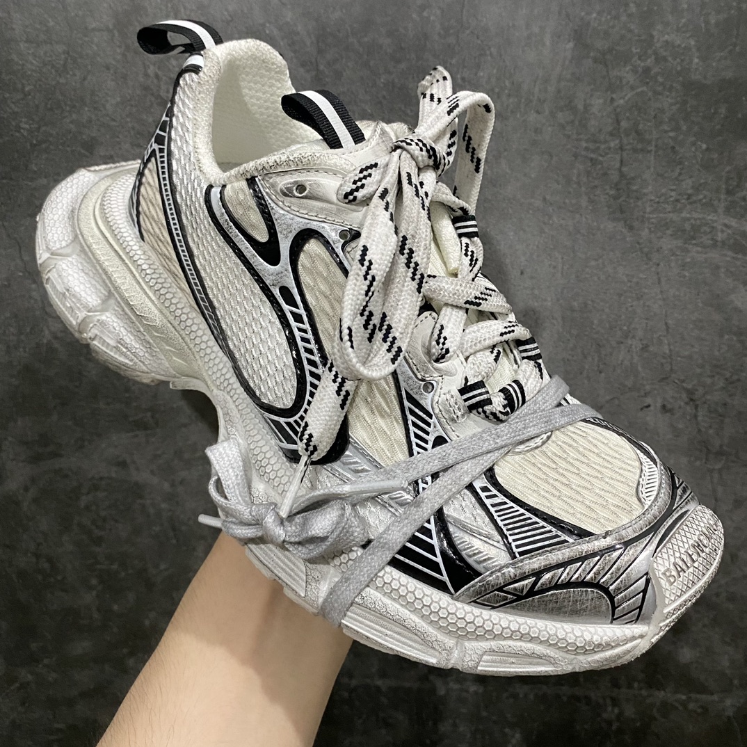 420 【XA版本】BALENCIAGA 3XL Sneakers 巴黎世家十代网布系带低帮走秀复古老爹鞋