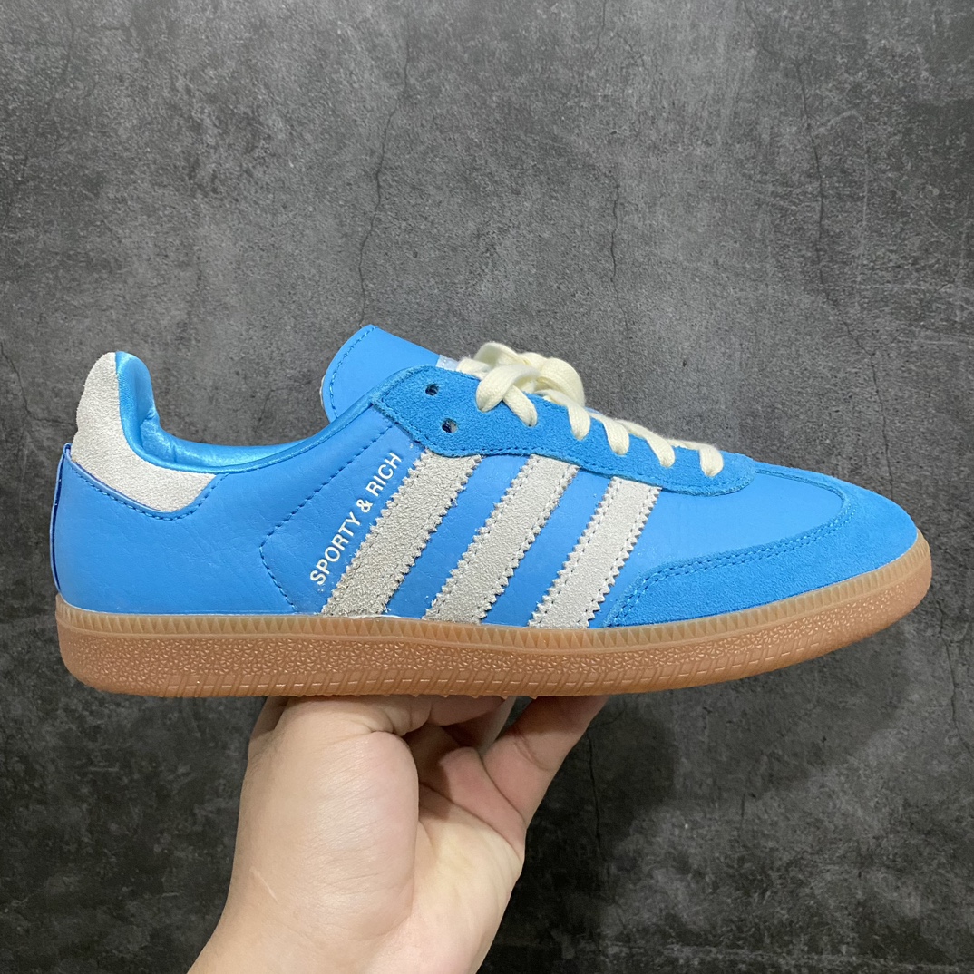 [Pure original] Sporty & Rich x Adidas Samba low-top casual sneakers IE6975