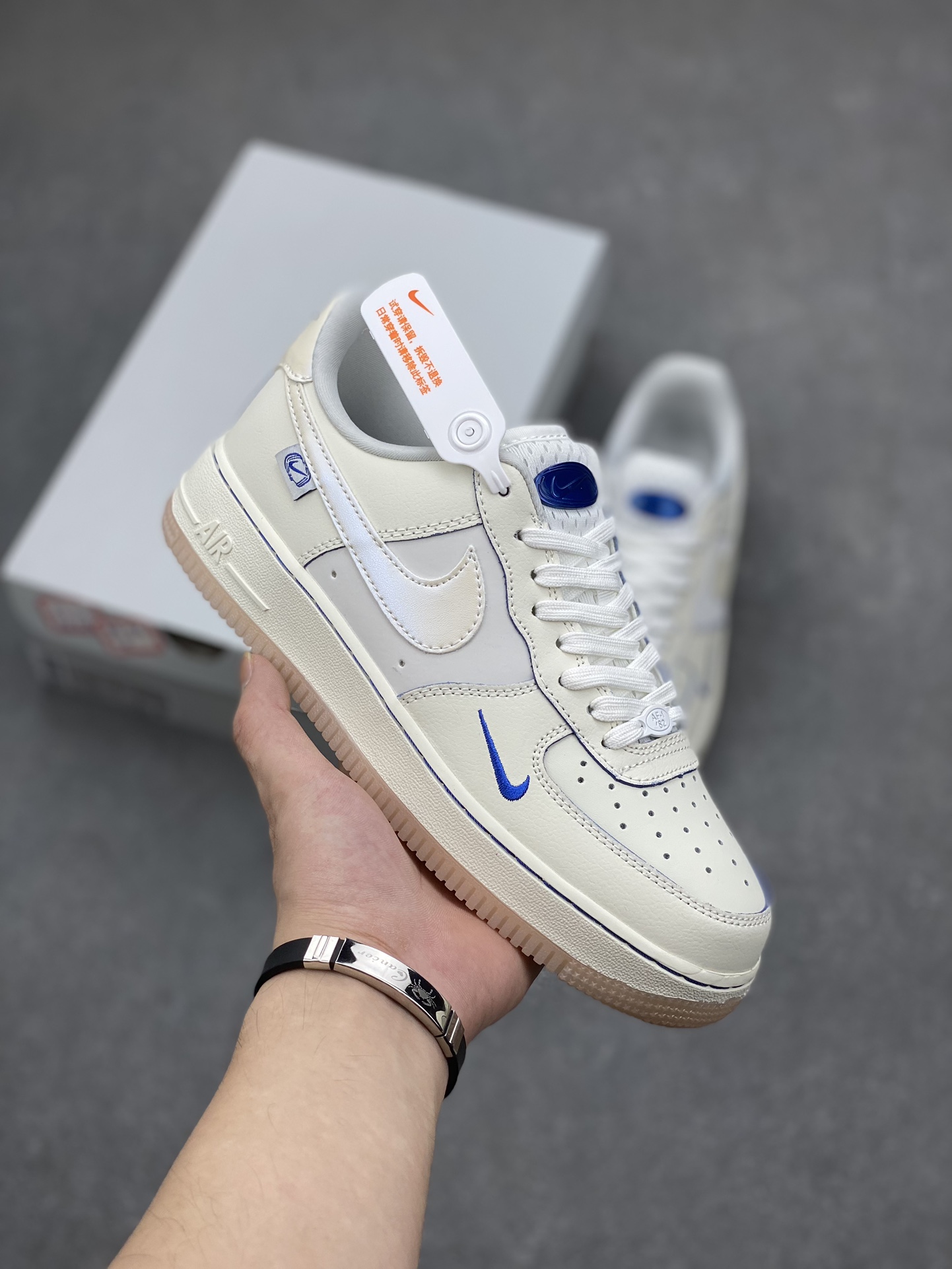 Nike Air Force 1 Low FB1839-111 Off-White/Blue Men's Sneakers 2 i1694734029 5285 0