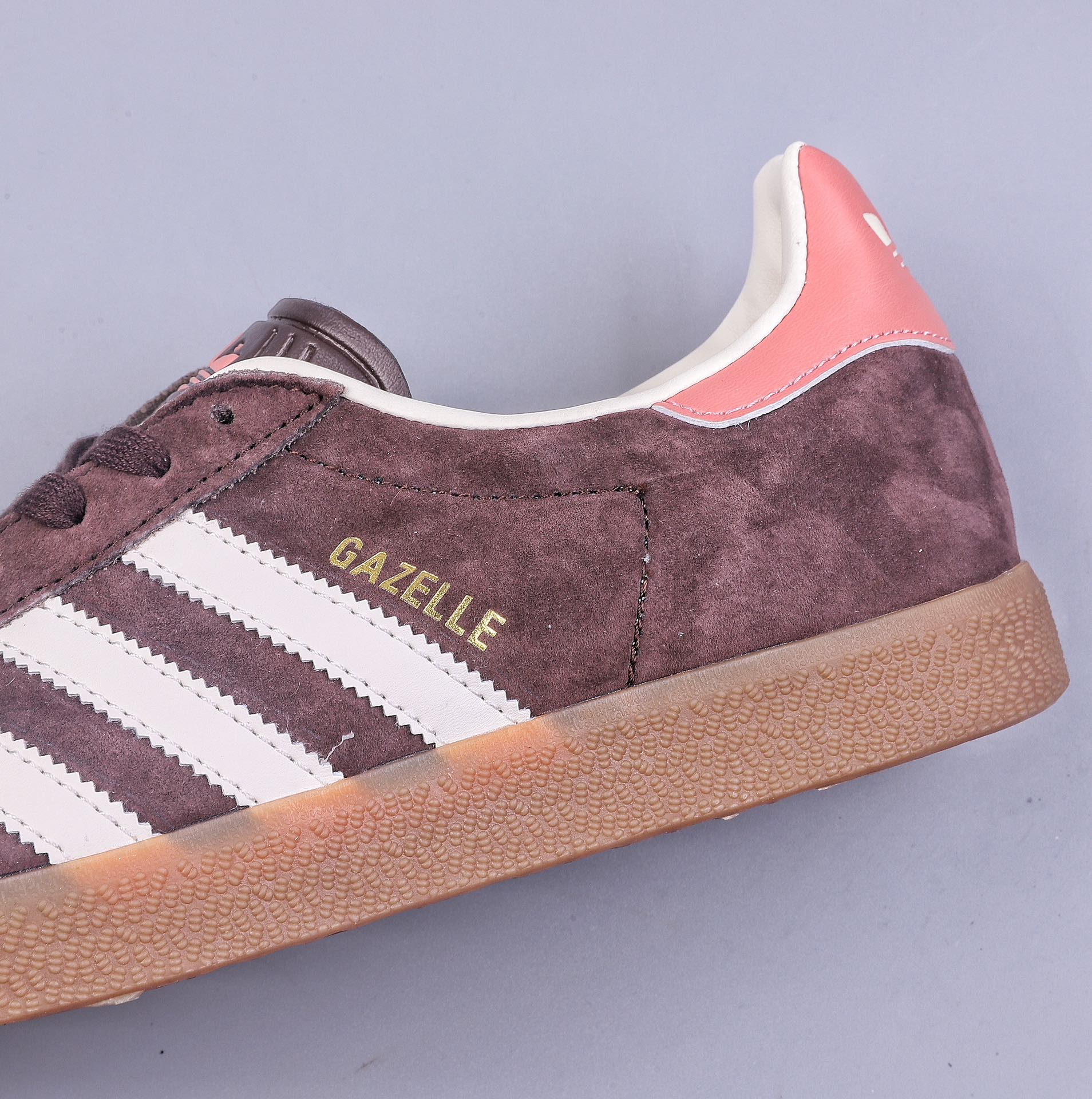 Adidas Originals Gazelle 90 Retro Sneakers ”Brown, Orange, Pink and White Rubber Sole” IF3233