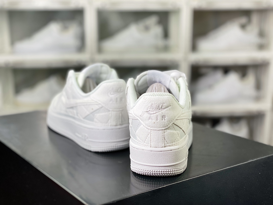 Billie Eilish x 【Nike】 Air Force 1'07 Low SP”Mushroom”空军一号经典低帮板鞋“碧梨联名纯白碎布”DZ3647-100