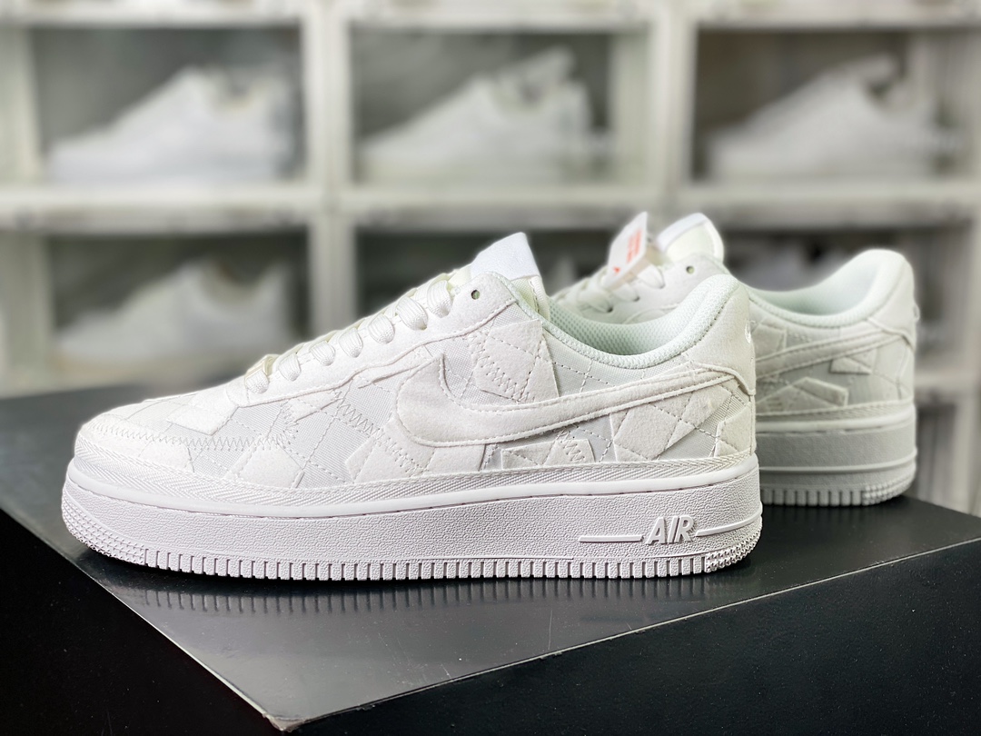 Billie Eilish x 【Nike】 Air Force 1'07 Low SP”Mushroom”空军一号经典低帮板鞋“碧梨联名纯白碎布”DZ3647-100