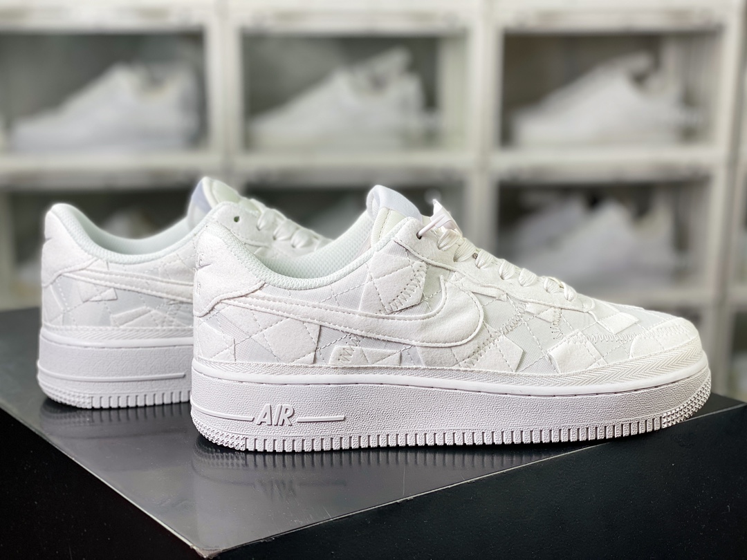 Billie Eilish x 【Nike】 Air Force 1'07 Low SP”Mushroom”空军一号经典低帮板鞋“碧梨联名纯白碎布”DZ3647-100