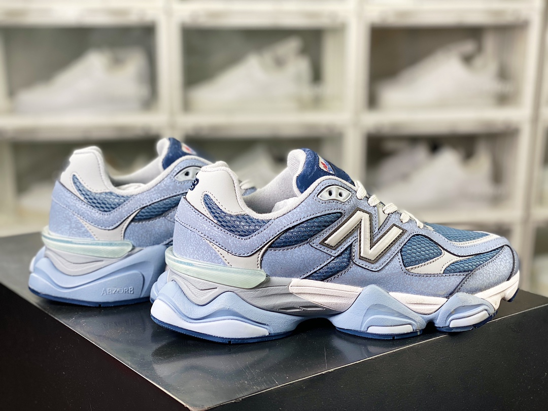 260 NB【新百伦New Balance】 9060”Arctic Grey/Steel”系列复古跑步鞋“北极灰冰蓝做旧”U9060MD1