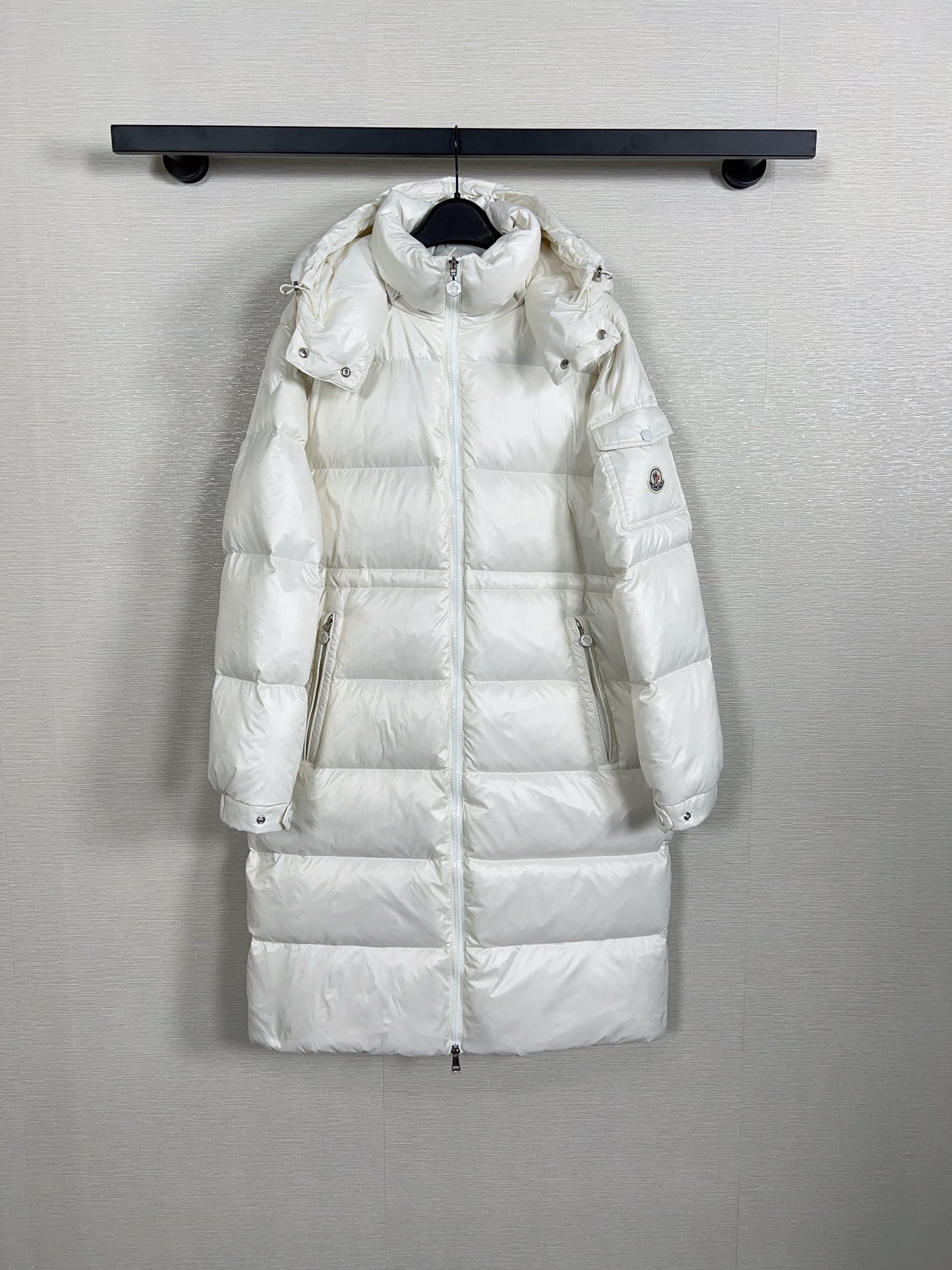 Moncler Clothing Down Jacket Black White Women