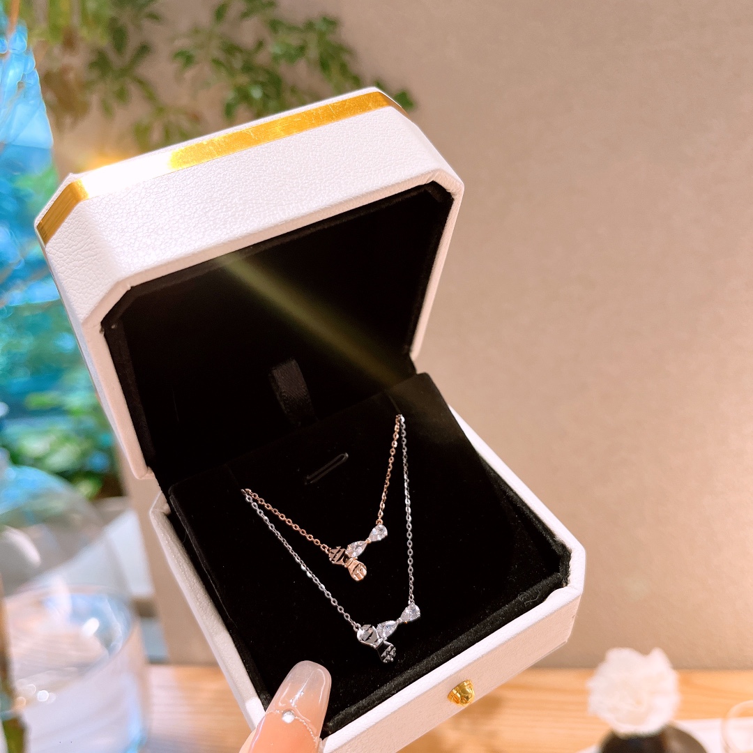 925 Silver Necklace Chic Self-love Gold