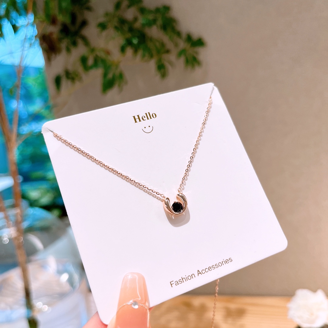 S925 Sterlingsilber Kette Instagram-Stil Geschenk für sie Silber