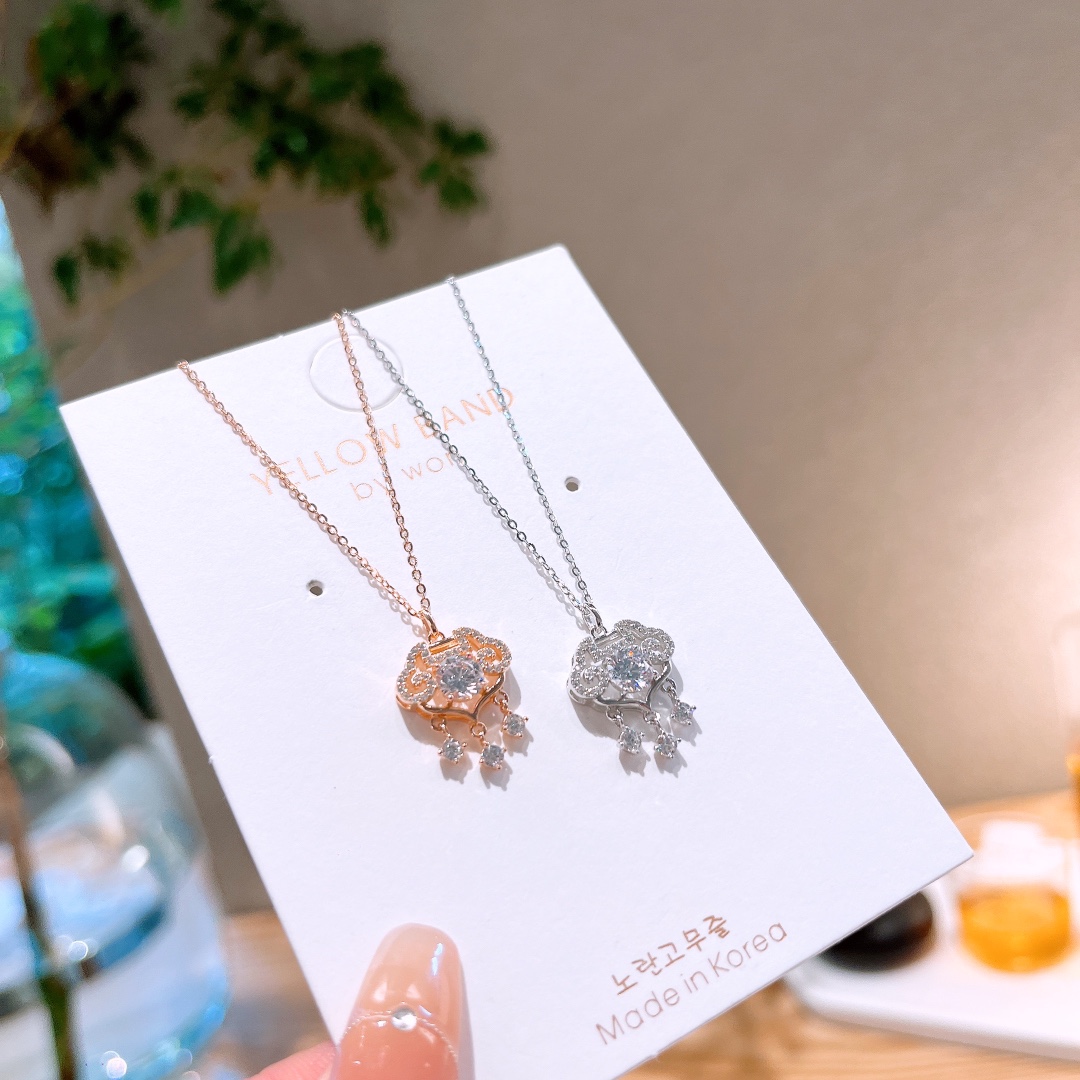 Feinsilber Kette Minimalistisch Weihnachten Gold