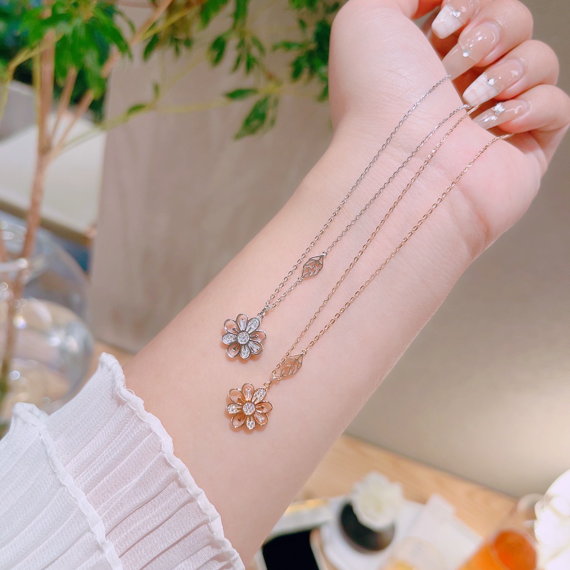 Nickelfreies Silber Kette Schick Neujahr Gold